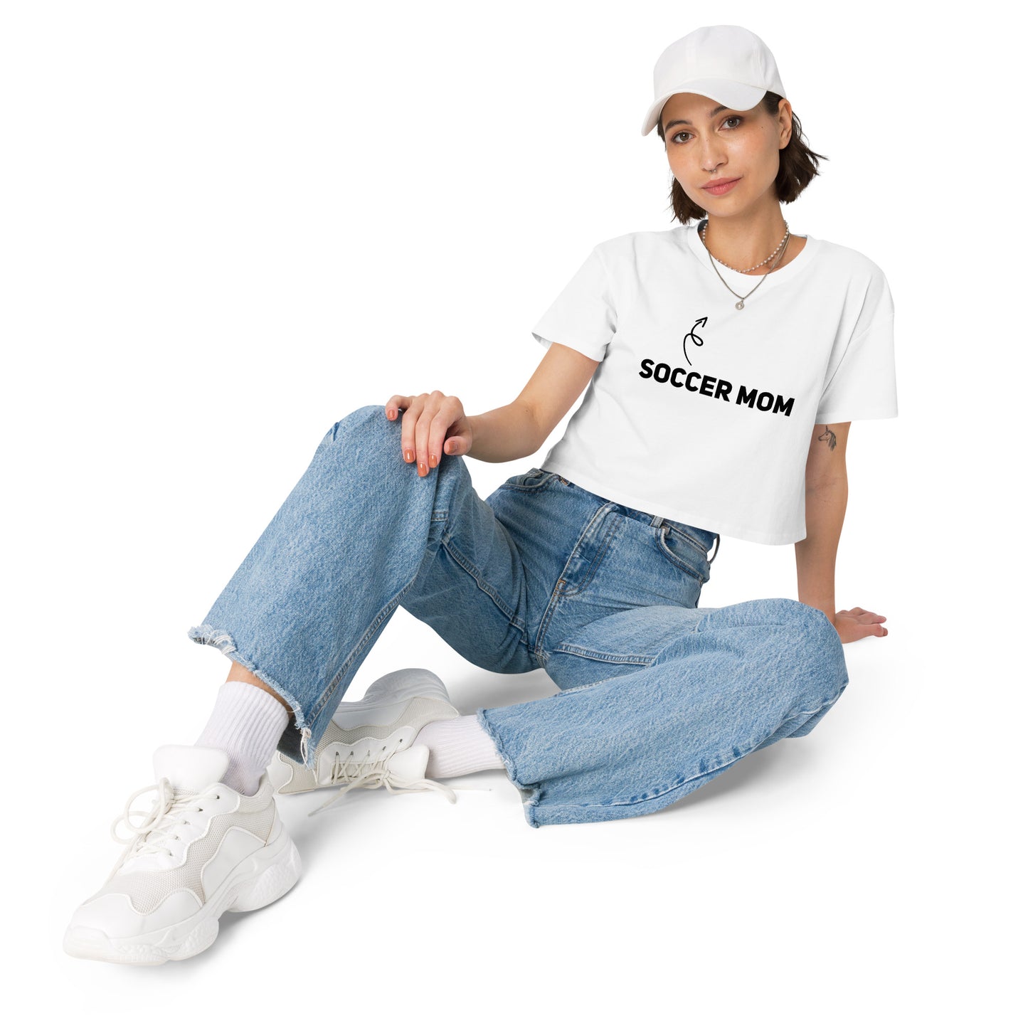 Soccer Mom Light Crop Top