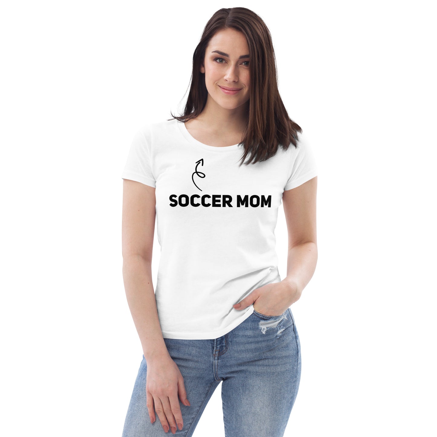 Soccer Mom Fitted White Tee