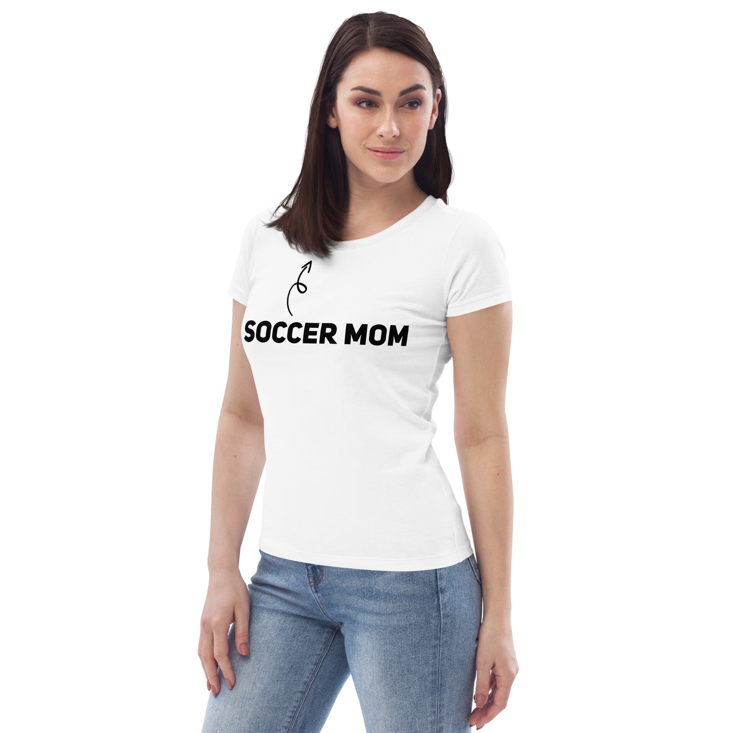 Soccer Mom Fitted White Tee